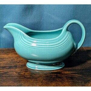 Vintage Fiesta Fiestaware Sea Mist Green Teal Gravy Boat